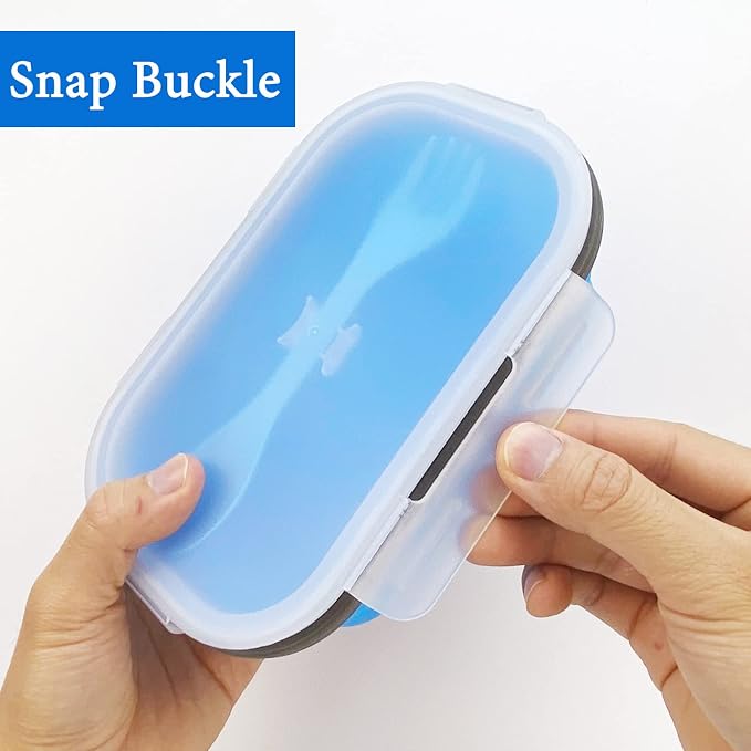 Collapsible Lunch Box Containers, Silicone Bento Box - Image 7