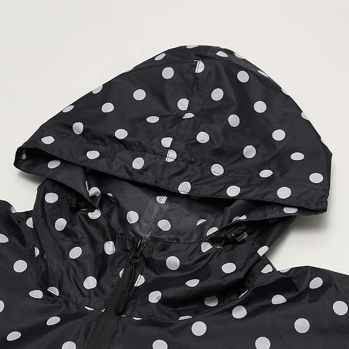 Rain Poncho Jacket Coat Hooded Zipper Style - Image 7