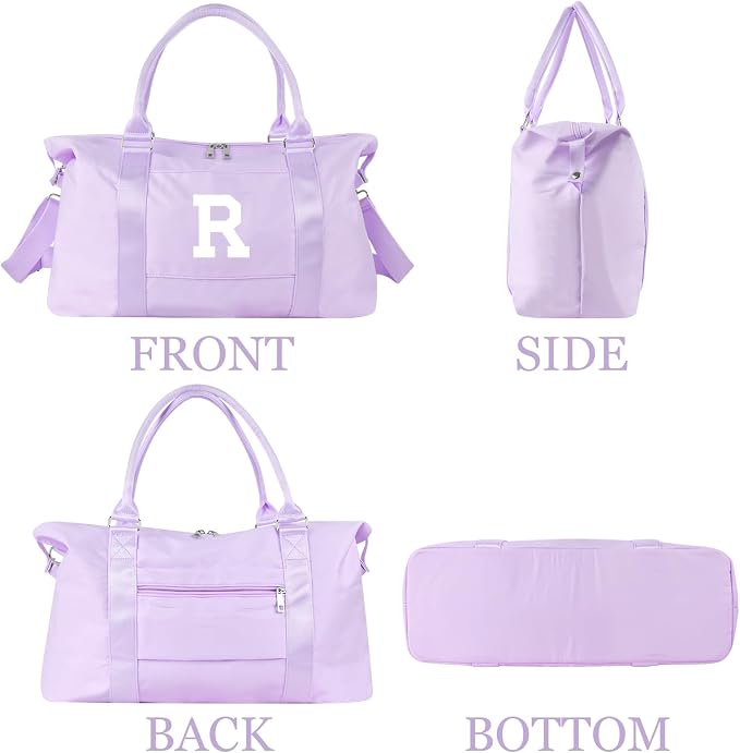 Daughter Niece Gifts for Teen Girl Kids, Initial Travel Duffel Bag Sports Gym - Image 9