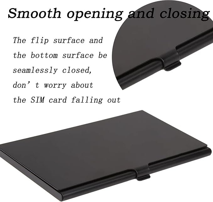Aluminum SIM Card Case, 12 Slots Ultrathin Nano SIM Card Holder - Image 5