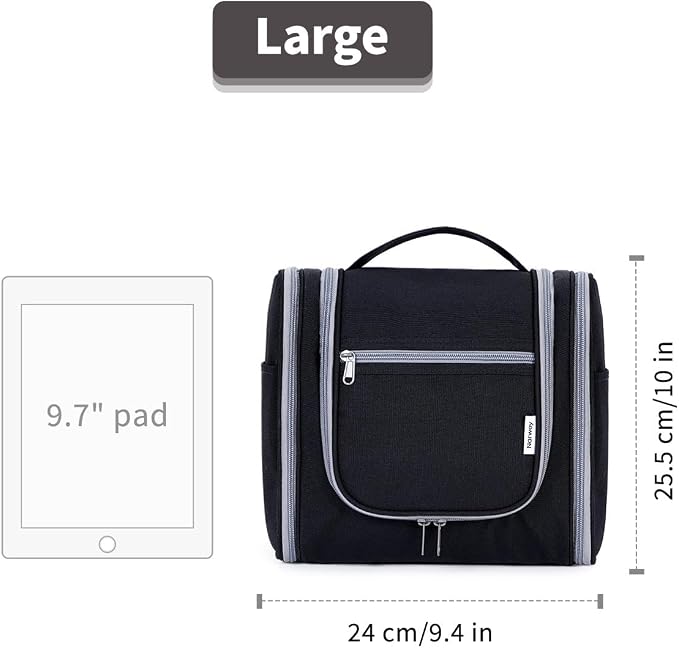 Narwey Hanging Toiletry Bag for Women Travel Makeup Bag Organizer Toiletries - Image 7
