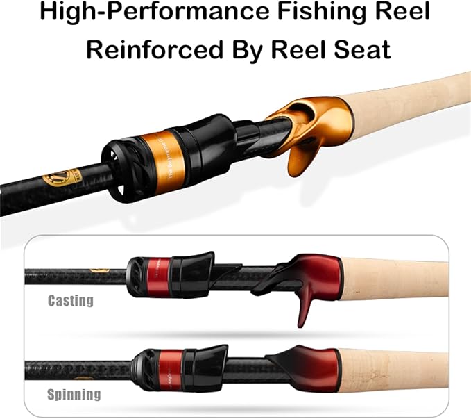 PURELURE Travel Telescopic Fishing Rods, Short Collapsible Fishing Pole - Image 5