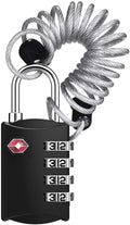 ZHEGE Luggage Lock, TSA Approved Travel Lock, 4 Digit Combination Padlock by ZHEGE