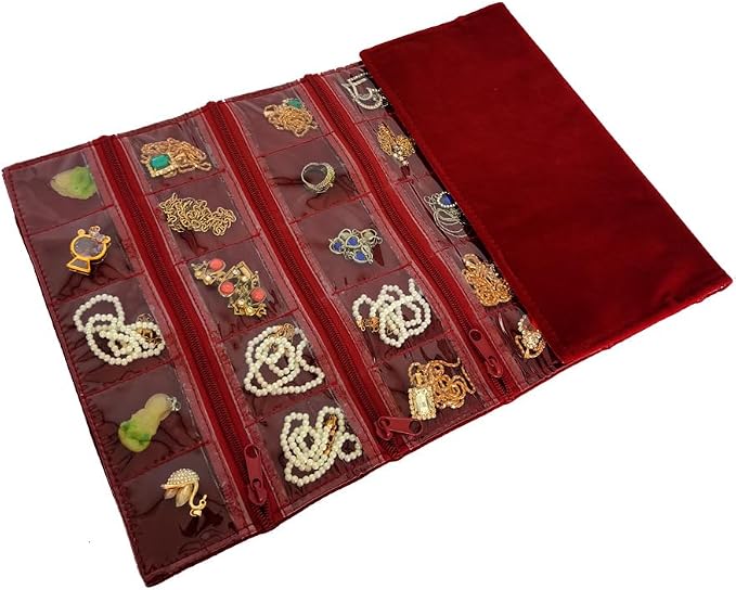 Travel Jewelry Roll Bag Portable Organizer Pouch - Image 8