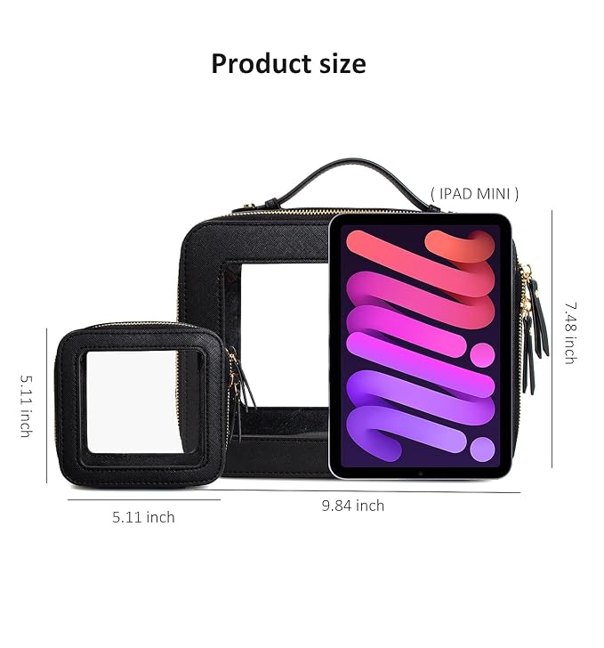 LETGO Clear Makeup Bags, TSA Approved Toiletry Bag - Image 8
