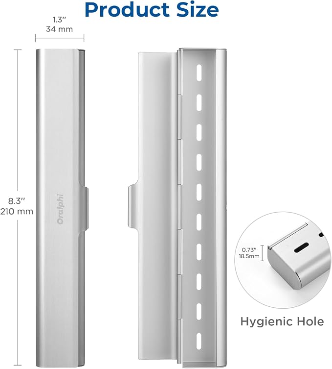 Aluminum Toothbrush Travel Case, Portable Travel Toothbrush Holder, Durable - Image 5