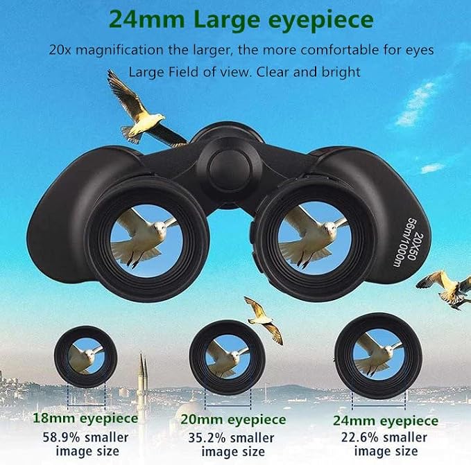 Binoculars for Adults 20x50 High Power Low Light Waterproof HD Compact - Image 3