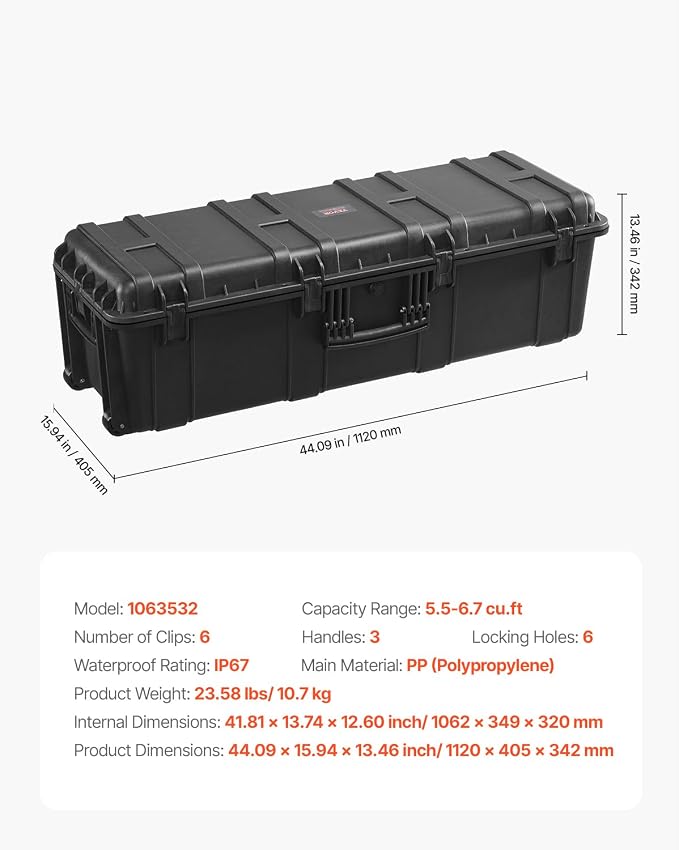 Vevor Weatherproof Hard Case - Image 8