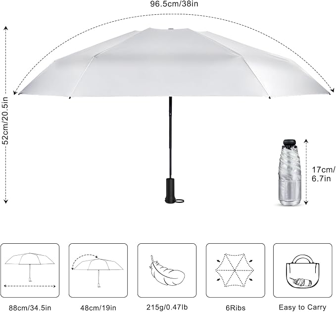 Mini Travel Umbrella - Image 4