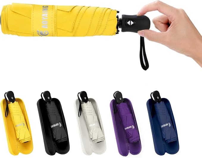 GAOYAING Compact Automatic Travel Umbrella - Image 2