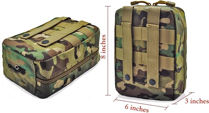 Carlebben EMT Pouch MOLLE Ifak Pouch Tactical MOLLE Medical First Aid Kit - Image 5