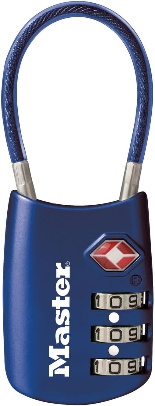 Master Lock Blue Set Your Own Combination TSA Approved Luggage Lock, Travel by MasterLock