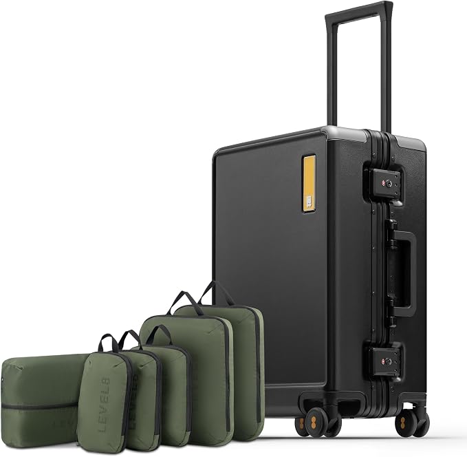 LEVEL8 Zipperless Carry On Suitcase Airline Approved by LEVEL8