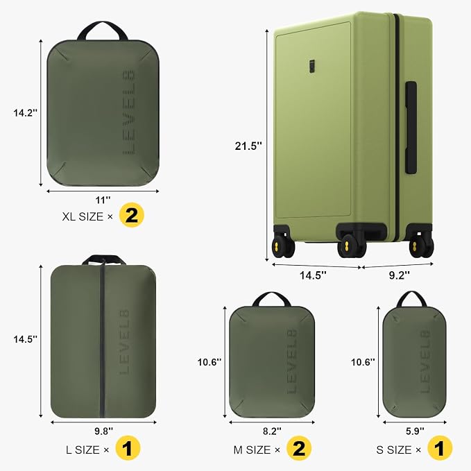 LEVEL8 Carry on Luggage Airline Approved, Small Carry on Suitcases - Image 2