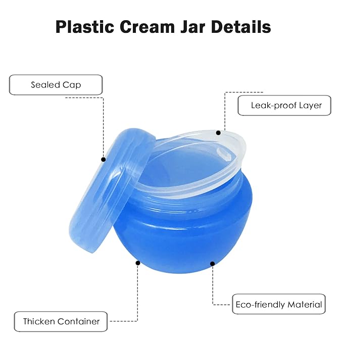 Cosywell Small Plastic Travel Jars - Image 2