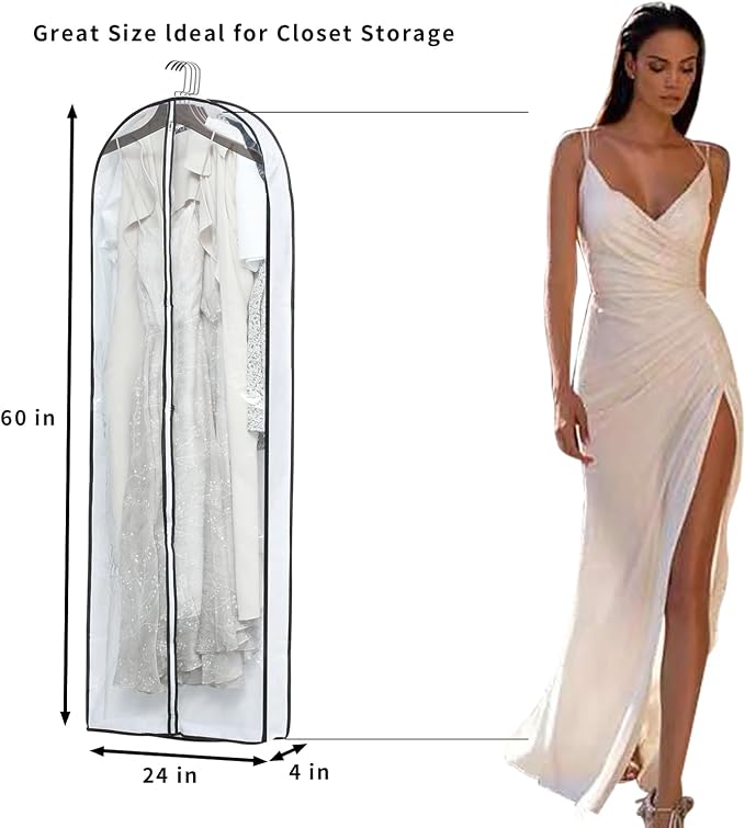Clear Garment Storage with 4" Gusseted Hanging Covers - Image 8