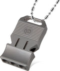 TACRAY Titanium Emergency Survival Whistle, Portable Necklace Whistle, Loud by TACRAY