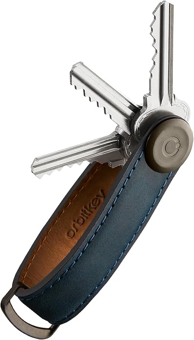 Orbitkey Crazy Horse Leather Key Organizer | Quiet Profile | Holds up to 7 Keys by Orbitkey