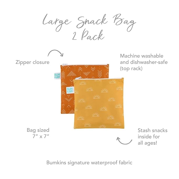 Bumkins Reusable Sandwich and Snack Bags, - Image 5