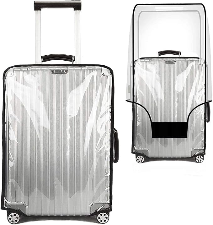 Suitcase Cover for 28" Luggage TSA Approved Clear PVC Thickened Protective by WelcomeToJZRSuitcase