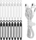 Nearockle 16Pcs 4.2" Silicone Cable Ties Cord Organizer by ELECTRONICSORGANIZATION