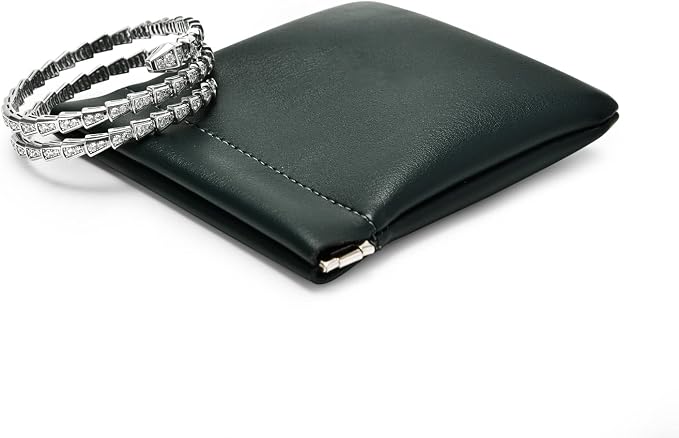 PU Leather Jewelry Travel Bag Leather Jewelry Pouch Christmas, Wedding Party by Woodten
