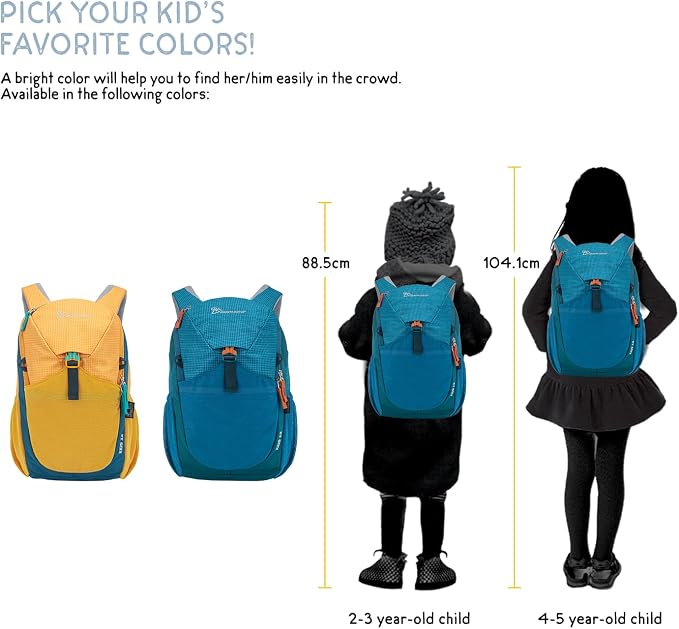 MOUNTAINTOP Kids Backpack 12L Toddler Hiking Backpack, Kindergarten Preschool - Image 6