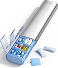 Vaydeer 7 Day Weekly Pill Organizer, Metal Travel Pill Case, Large Capacity by Vaydeer