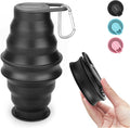 Nefeeko Collapsible Water Bottle, 17oz Reuseable BPA Free Silicone Foldable by Nefeeko