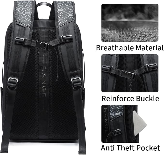 BANGE 45L Expandable Travel Backpacks, Weekender Carry On Backpack, Flight - Image 5