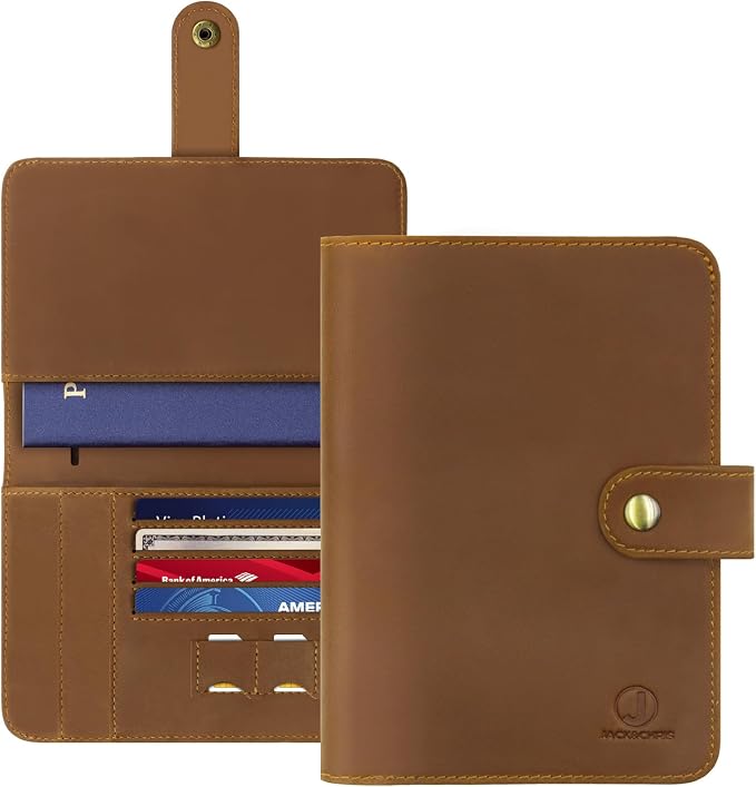 Jack&Chris Genuine Leather Handmade Passport Holder by JackChris