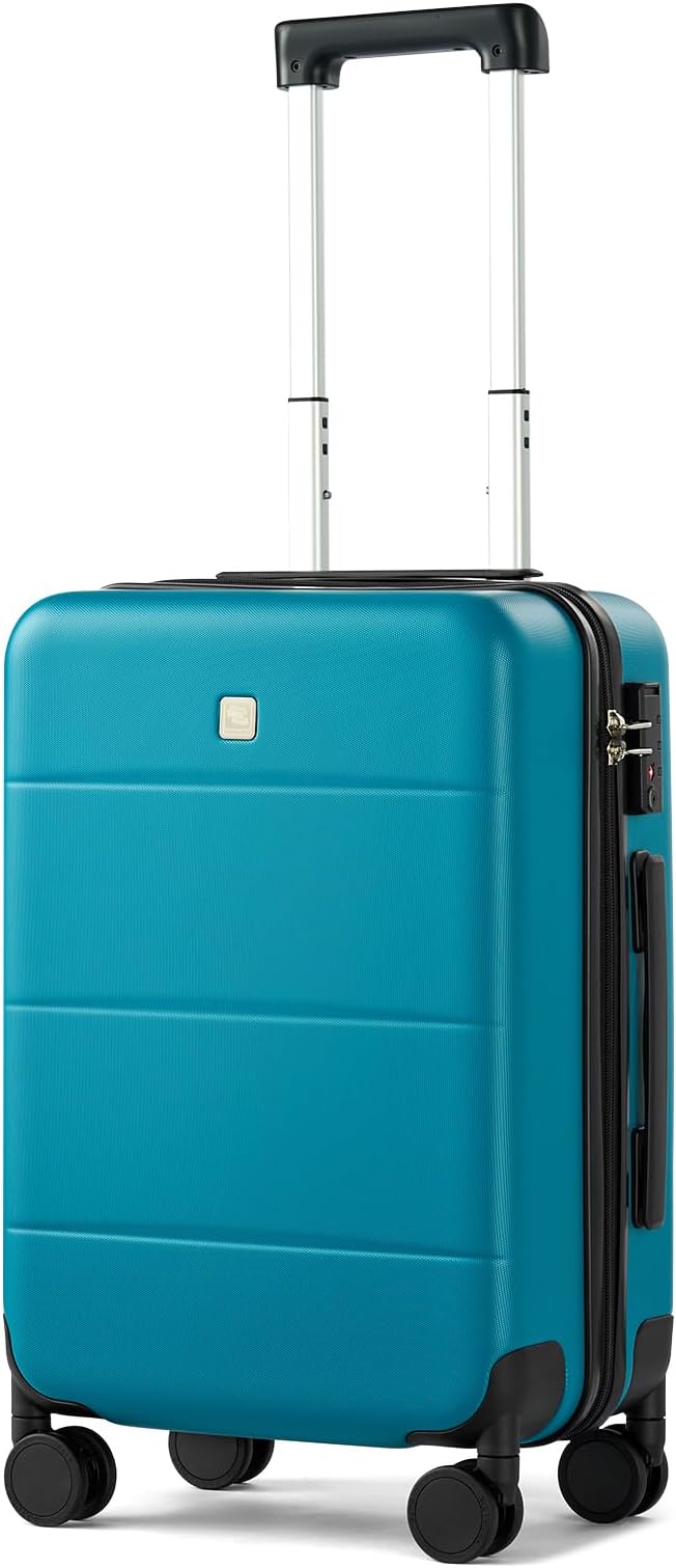 Hanke 20 Inch Carry On Luggage 22x14x9 Airline Approved PC Hard Shell Suitcases by Hanke