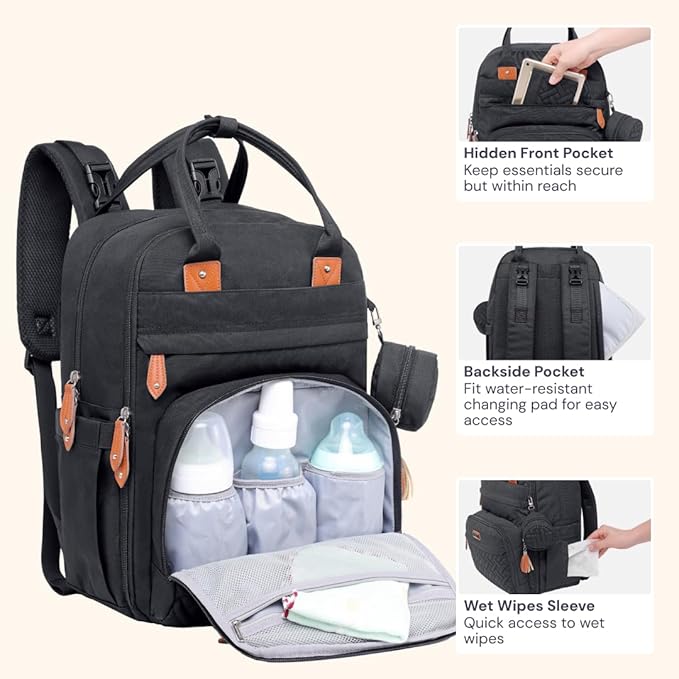 BabbleRoo Diaper Bag Backpack - Image 5