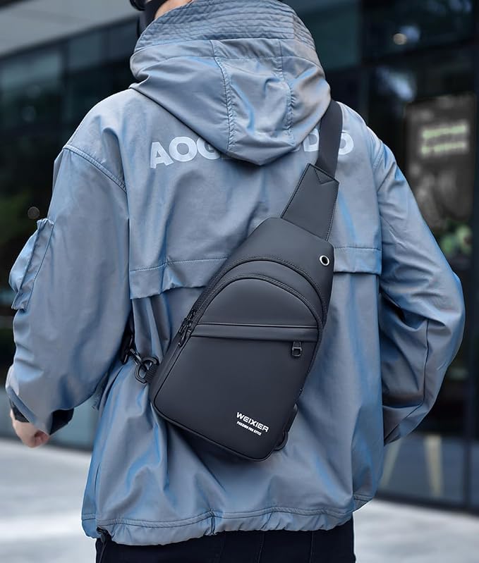 Waterproof Sling Bags Mens Shoulder Crossbody Backpack - Image 3