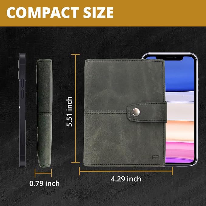 GARZINI Passport Holder with AirTag, Passport Wallet with RFID, Travel - Image 4