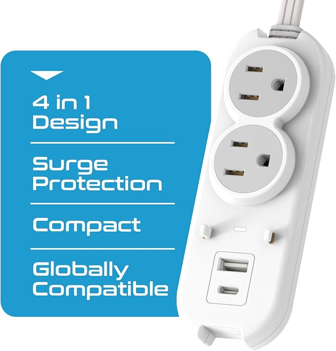 Ceptics Travel Power Strip W/ Adapter Plug Set - Image 7