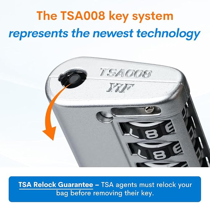 Forge TSA Approved Luggage Locks 4 Digit Combination TSA Travel Locks - Image 3