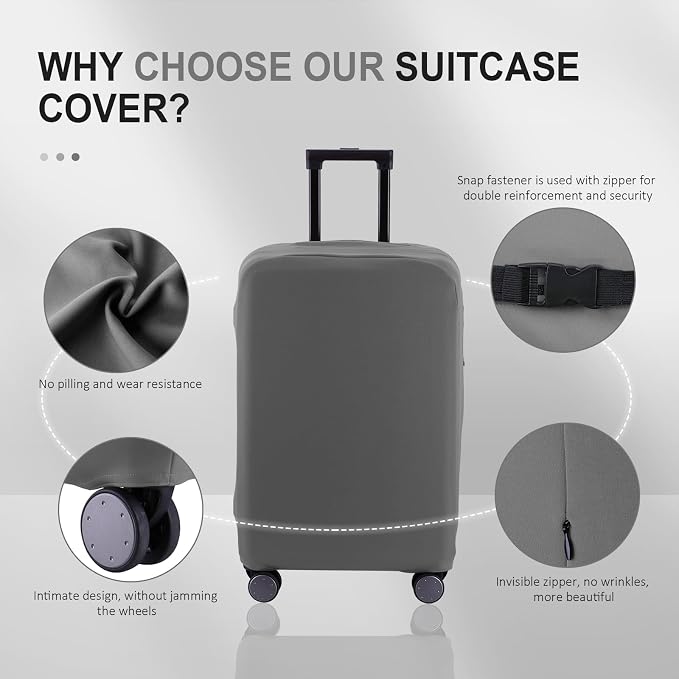 Travel Luggage Cover Suitcase Protector Scratch-Resistant Fit 19-31 Inch - Image 4