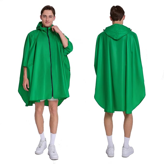 Cloak raincoat Unisex poncho Adult hooded men and women - Image 2