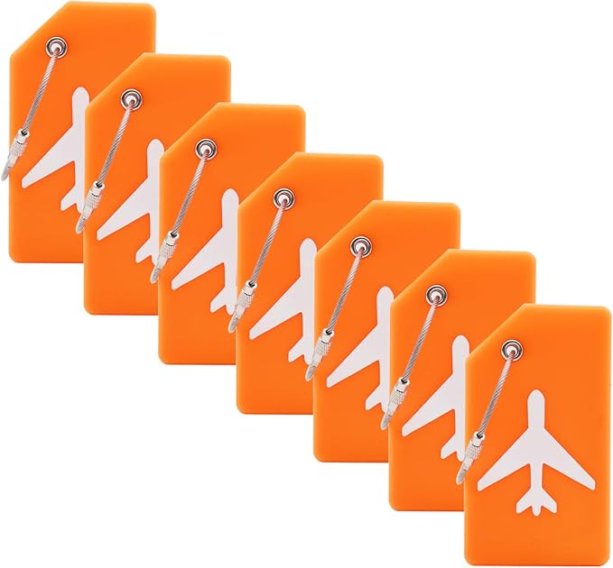 7 Pack Silicone Luggage Tag Baggage Handbag Travel Suitcase Tags by MODENGKONGJIAN