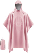 iCreek Hooded Rain Poncho with Pocket Waterproof Lightweight Unisex Raincoat by iCreekoutdoor