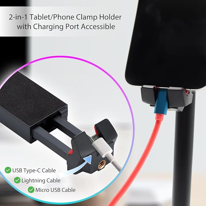 Kado Metal Portable Monitor Stand Tripod, 100x100mm 75x75mm Wall/Arm Mount - Image 8