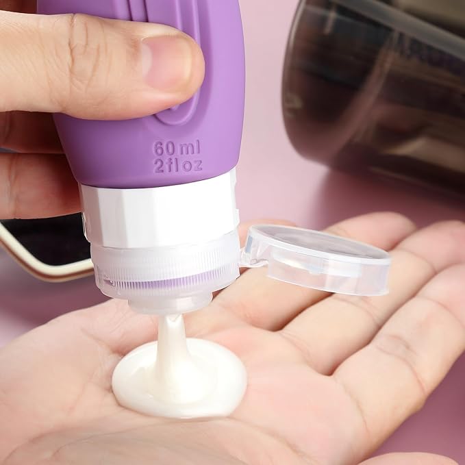 Travel Bottles for Toiletries, Tsa Approved 2oz Travel size Bottles, BPA Free - Image 4