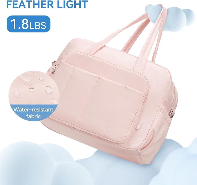 CLUCI Gym Bag for Women, Travel Duffle Bag Carry on Weekender Bags Puffer Tote - Image 5