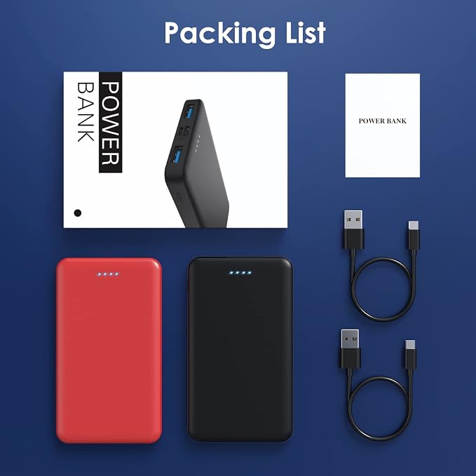 Portable Charger Power Bank 10000mAh, Ultra Slim Compact External Battery Pack - Image 7