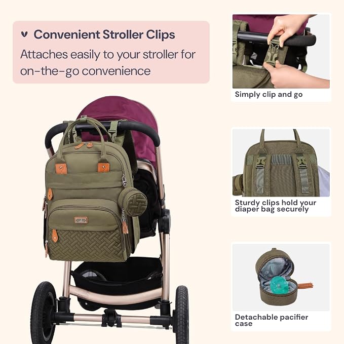 BabbleRoo Diaper Bag Backpack - Image 6
