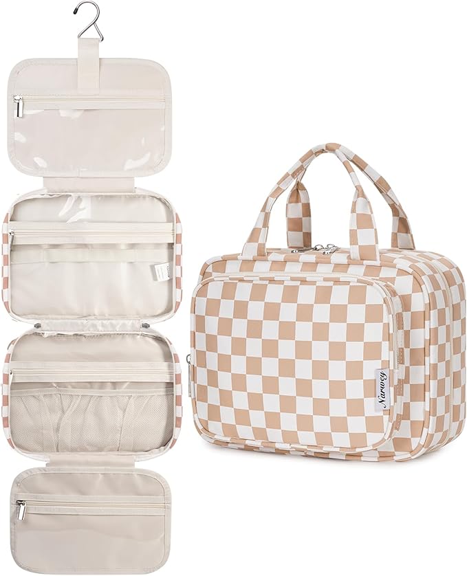 Narwey Hanging Toiletry Bag for Women Travel Makeup Bag Organizer Toiletries by Narwey