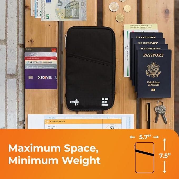Passport Holder Family up to 6 Passports, Large Passport Wallet and Premium - Image 5