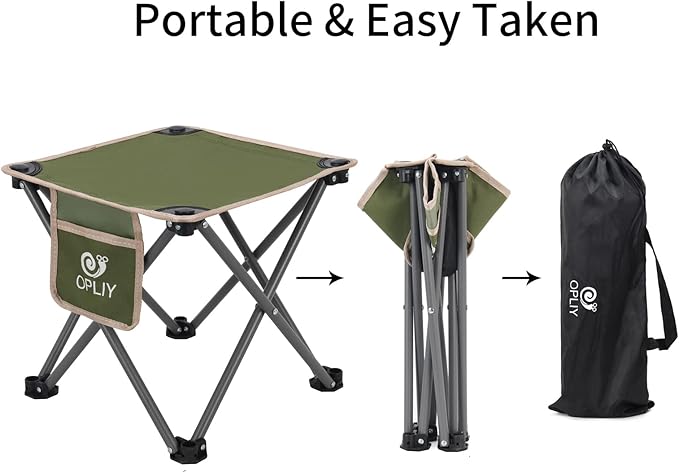 Opliy Camping Stool, Folding Samll Chair Portable Camp Stool - Image 4