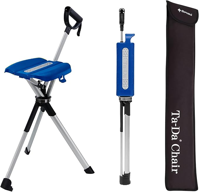 STEP2GOLD Ta-Da Chair Series 2- Portable Walking Stick, Cane by STEP2GOLD